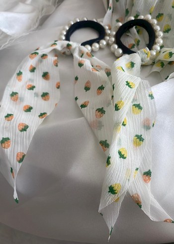 Beyaz Bohem Retro Kurdeleli Saç Tokası - Görsel 2