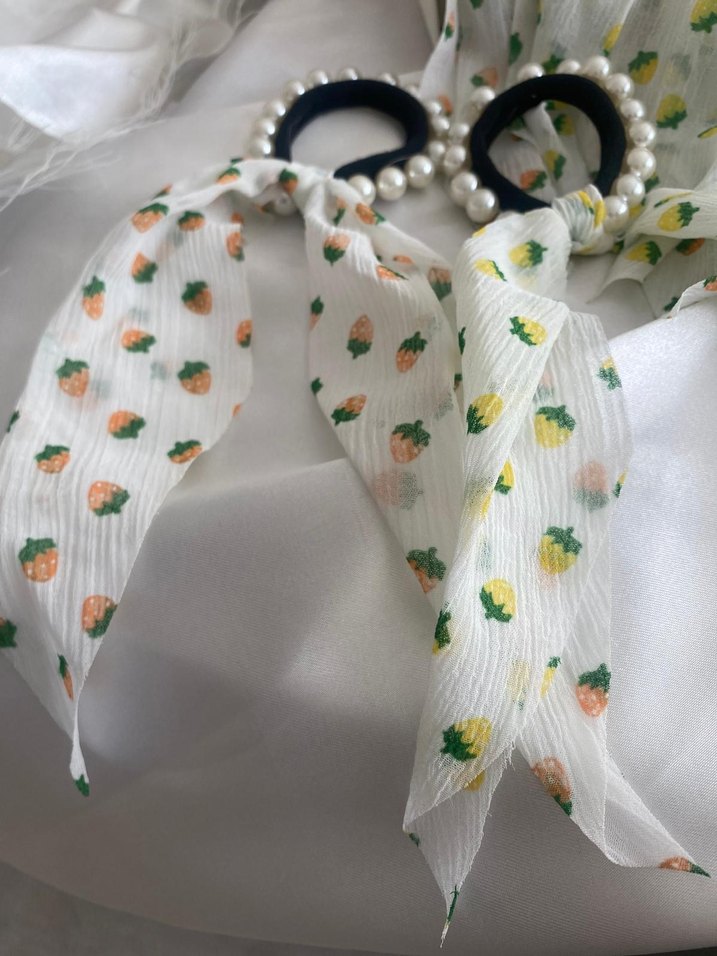 Beyaz Bohem Retro Kurdeleli Saç Tokası - Görsel 2