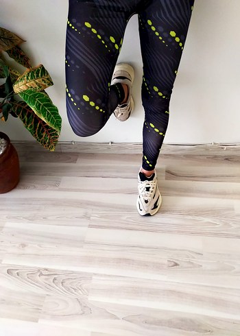 Renkli Bağcıklı Kadın Spor Taytı - Görsel 7