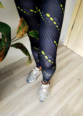 Renkli Bağcıklı Kadın Spor Taytı - Görsel 4