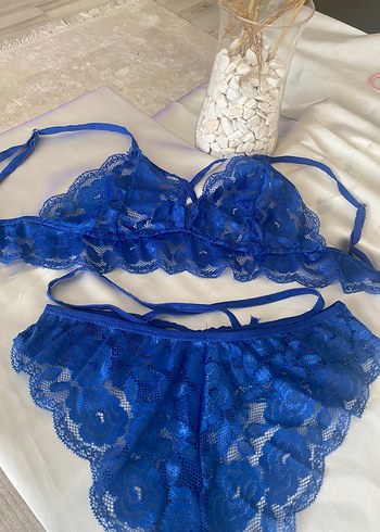 Mavi Yılan Desenli Bohem Mini Sütyen - Görsel 5