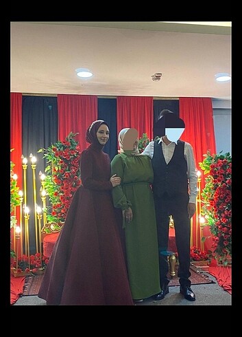 38 Beden bordo Renk Özel gün elbise
