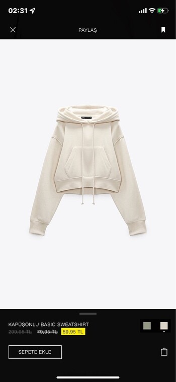 zara sweatshirt