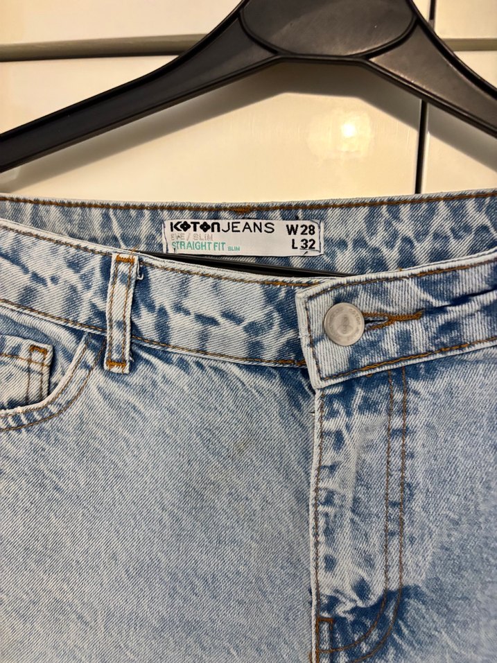 Koton Bol Kesim Kadın Kot Pantolon - Görsel 3