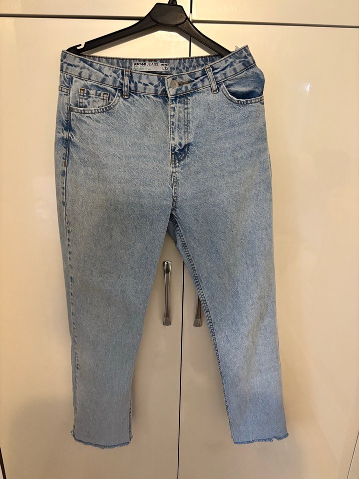 Koton Bol Kesim Kadın Kot Pantolon - Görsel 2