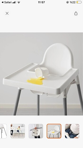 Ikea Antilop Mama Sandalyesi - Görsel 6