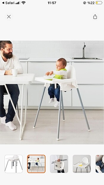 Ikea Antilop Mama Sandalyesi - Görsel 5