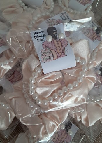 İnci Boncuklu Beyaz Bohem Saç Tokası - Görsel 2