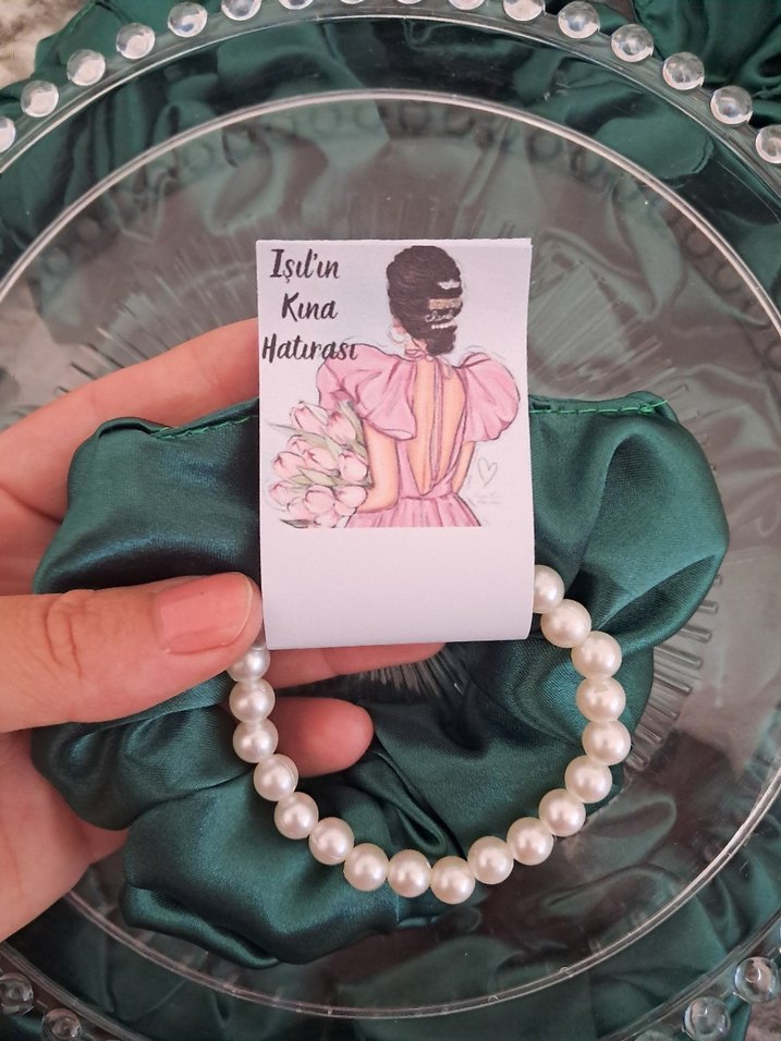 İnci detaylı toka kına hediyelik - Görsel 4