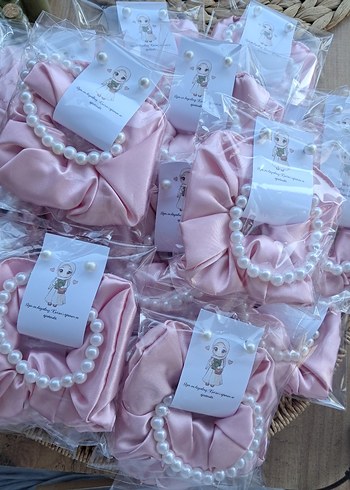 Pembe İnci Boncuklu Bohem Kız Çocuk Aksesuarı - Görsel 2