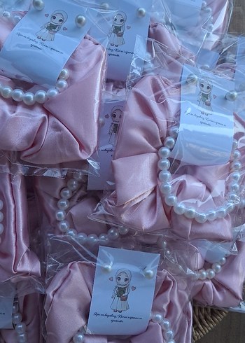 Pembe İnci Boncuklu Bohem Kız Çocuk Aksesuarı - Görsel 3