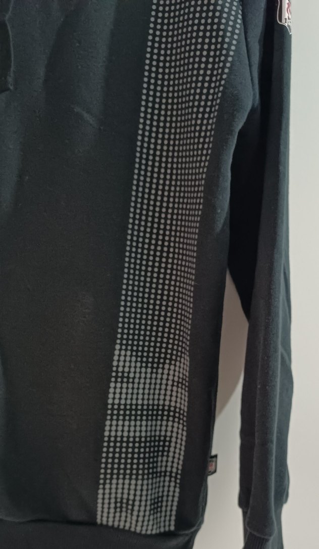 Siyah Kapüşonlu Uzun Kollu Sweatshirt - Görsel 5