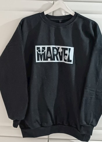 Siyah Marvel Baskılı  Sweatshirt - Görsel 3