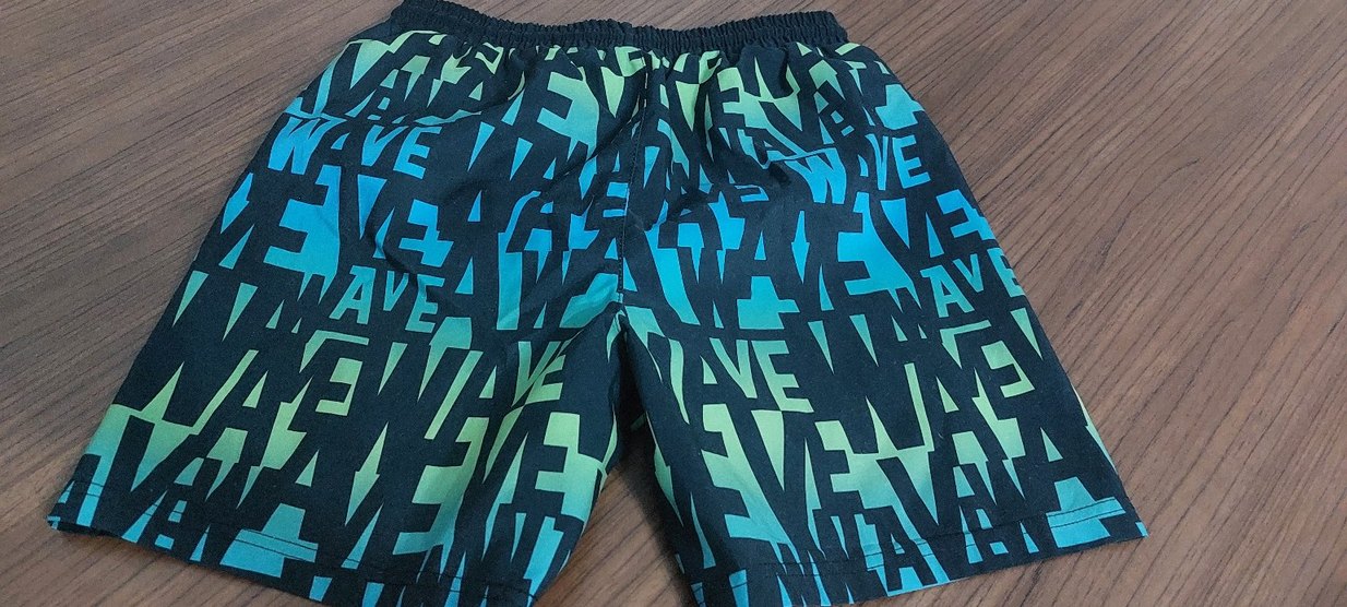 Mavi Baskılı Mini Erkek Deniz Şortu - Görsel 2