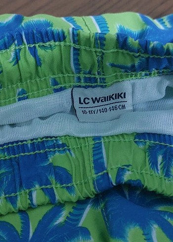 Yeşil Palmiye Desenli Erkek Çocuk Deniz Şortu - Görsel 3