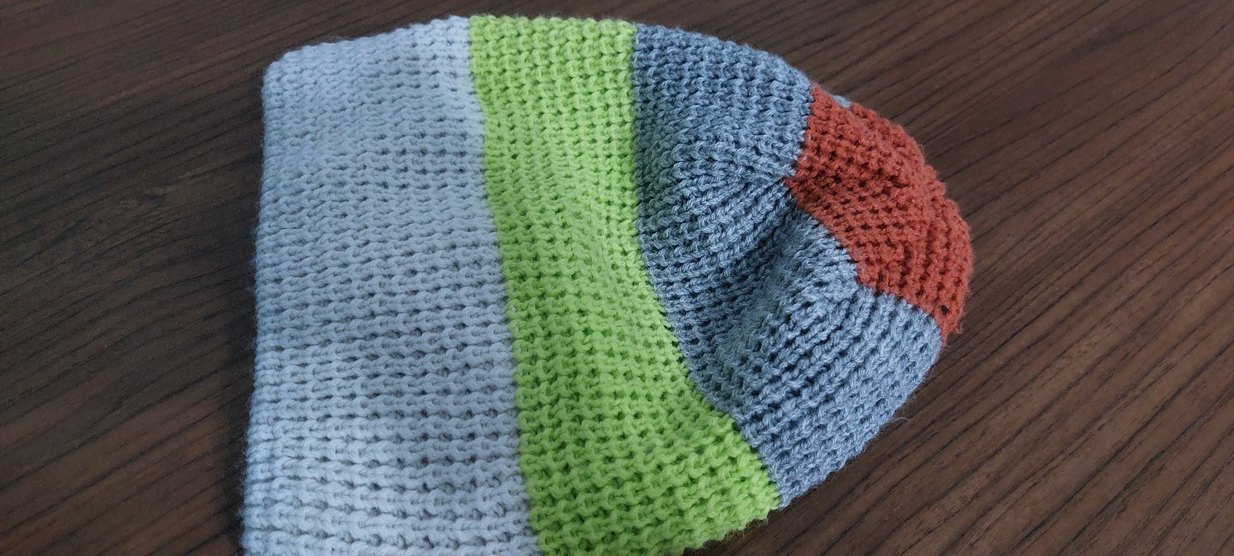 Renkli Örgü Kadın Bere - Görsel 2