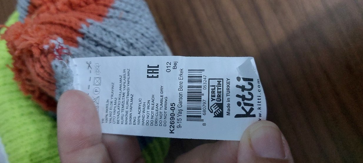 Renkli Örgü Kadın Bere - Görsel 3