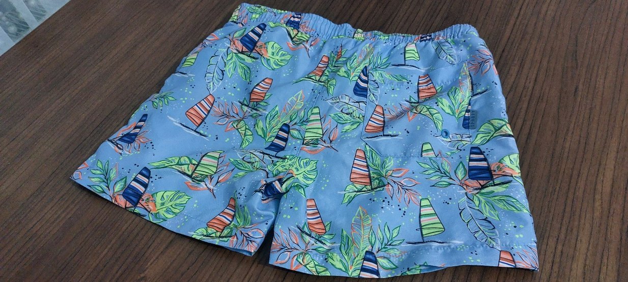 Renkli Baskılı Erkek Çocuk Mayo Şortu - Görsel 2