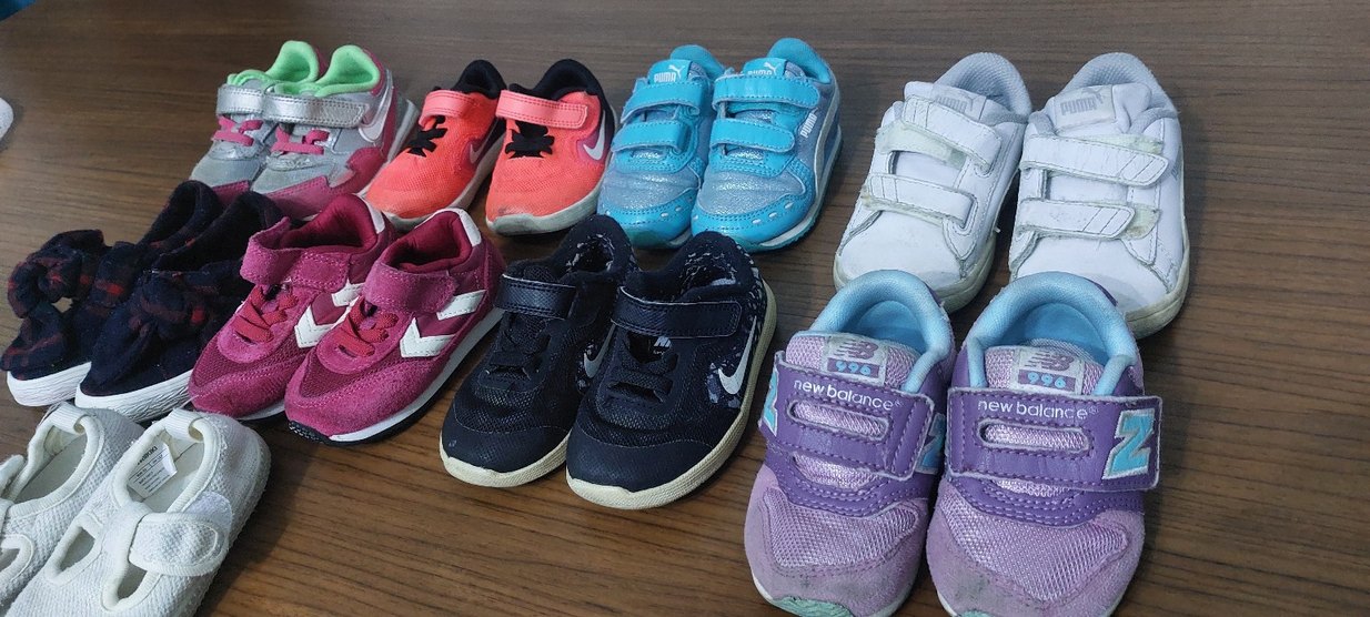 Renkli Kız Çocuk Spor Ayakkabıları Velcro - Görsel 2