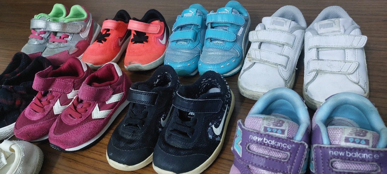 Renkli Kız Çocuk Spor Ayakkabıları Velcro - Görsel 3