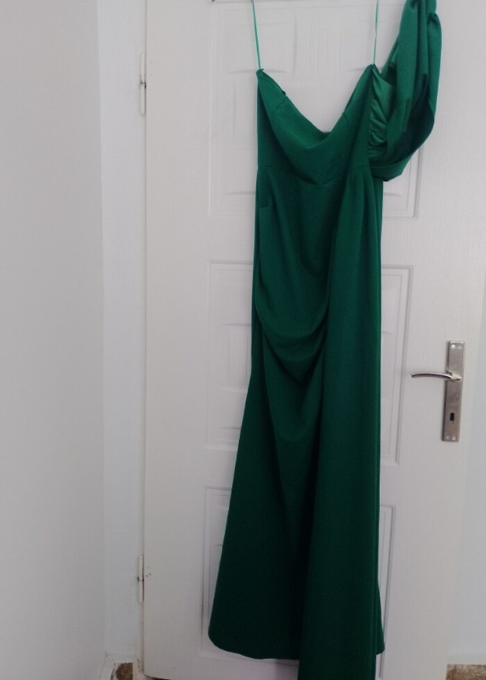 Straplez elbise - Görsel 2