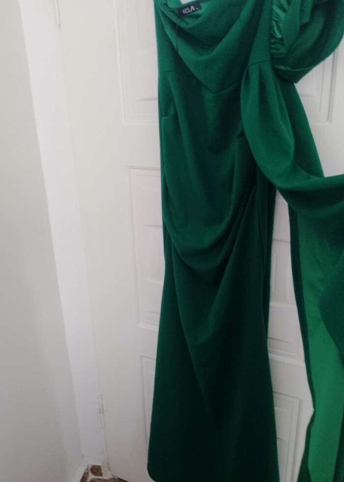 Straplez elbise - Görsel 4