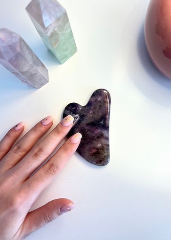 Ametist Gua Sha - Görsel 2