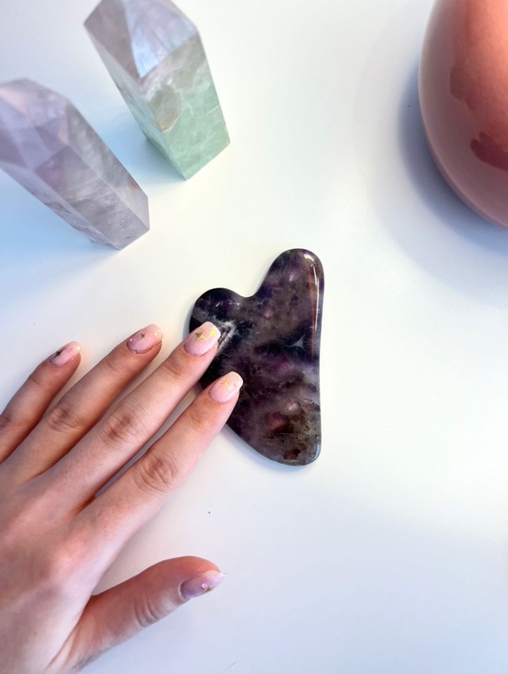 Ametist Gua Sha - Görsel 2