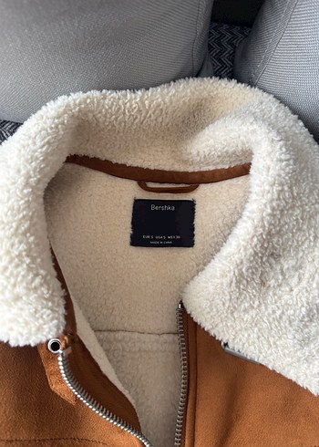 Bershka Kürklü Süet Erkek Ceket