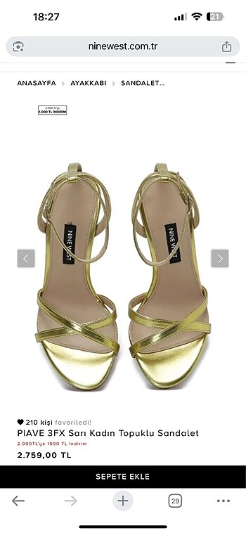 Nine west etiketli