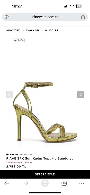 40 Beden Nine west etiketli