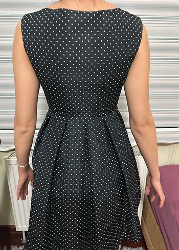 Zara puantiyeli elbise - Görsel 4