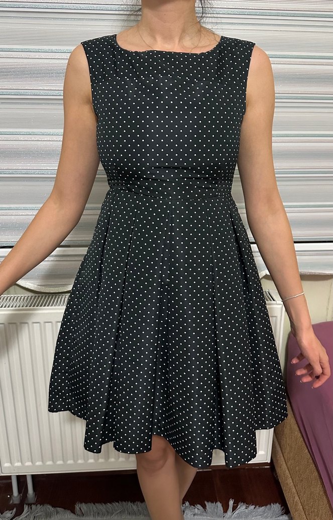 Zara puantiyeli elbise - Görsel 2