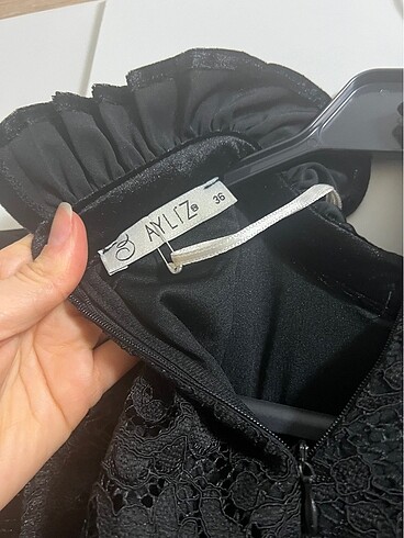 Kadife elbise - Görsel 5