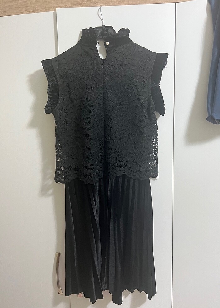 Kadife elbise - Görsel 3