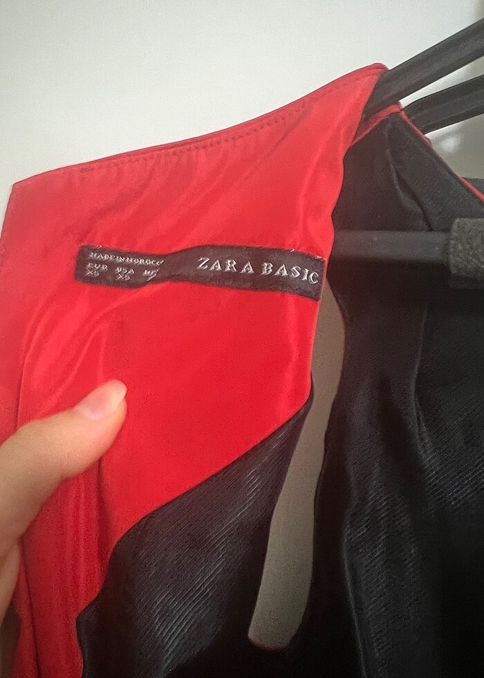 Kırmızı zara elbise - Görsel 4