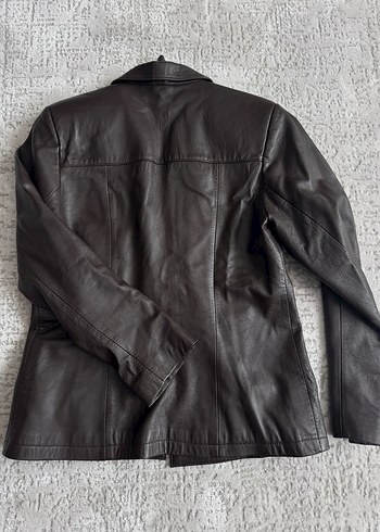 American Vintage Vatkalı vintage Kahverengi acı kahve Deri Kadın Ceket