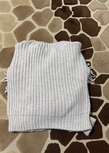 Bohem Tarz Kısa Örgü Kazak - Görsel 3