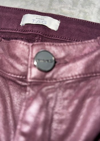 Pinko mumlu vişne çürüğü Kadın Pantolon - Görsel 7