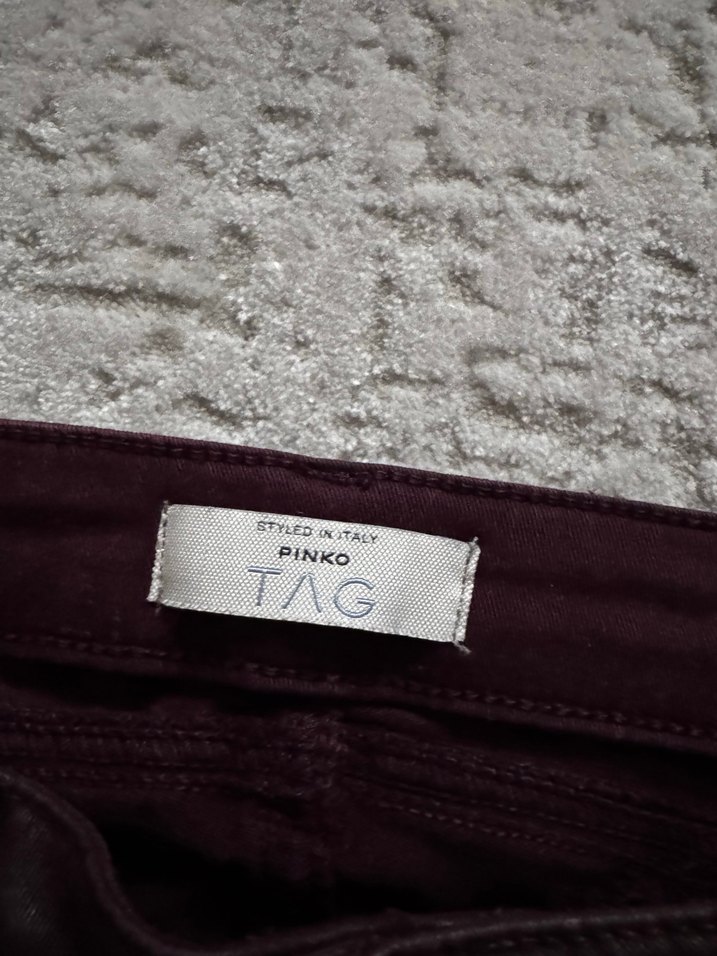 Pinko mumlu vişne çürüğü Kadın Pantolon - Görsel 5