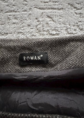 Düğmeli Gri Kısa Yün Kadın roman Yelek - Görsel 2