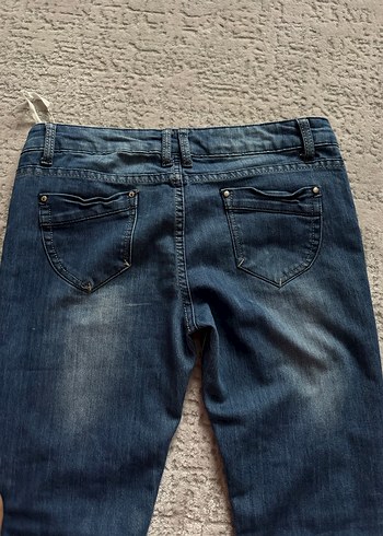 Y2K düşük bel Kadın Kot Pantolon - Görsel 5