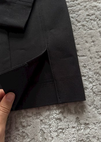 Siyah Kadın pamuk pantolon - Görsel 4