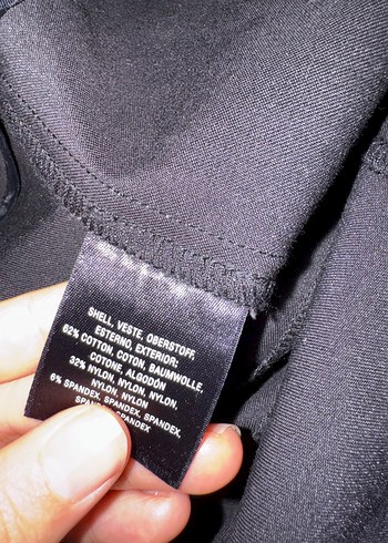 Siyah Kadın pamuk pantolon - Görsel 2