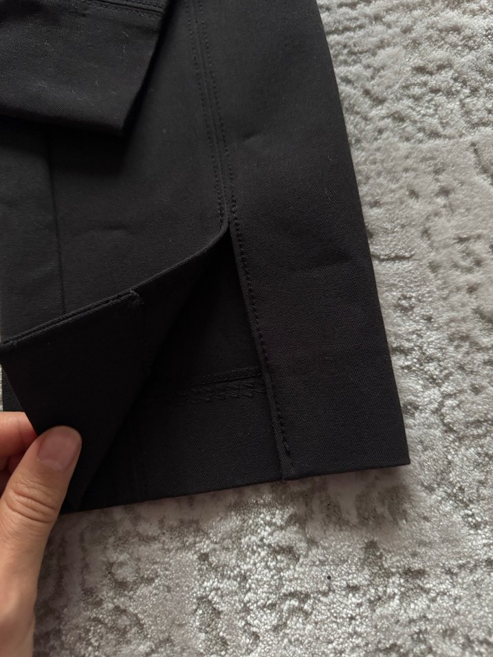 Siyah Kadın pamuk pantolon - Görsel 4