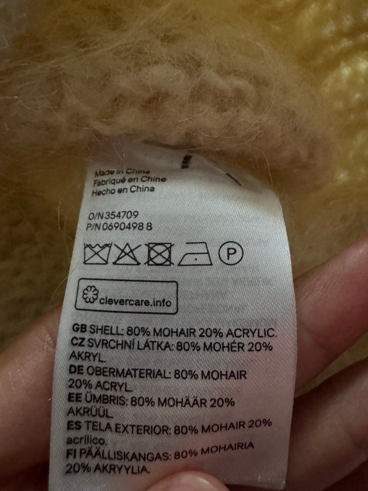 Bej Kadın yün Kazak, Bisiklet Yaka, Rahat Kesim - Görsel 3