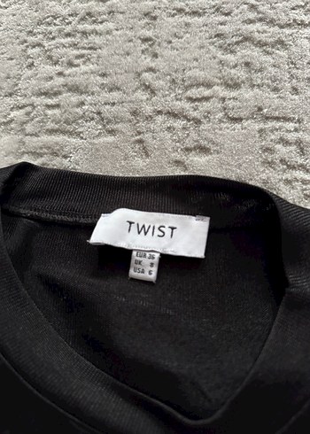 Düğmeli, asimetrik Beyaz pamuk Kadın Gömlek - Görsel 2