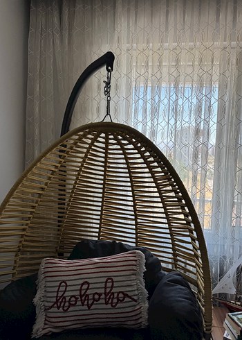 Civil Altın Renkli Asılabilir Salıncak Sandalye