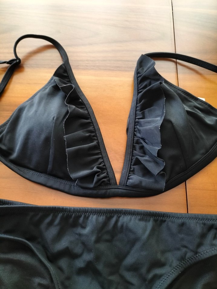 Siyah Strappy Bikini Takımı - Görsel 2