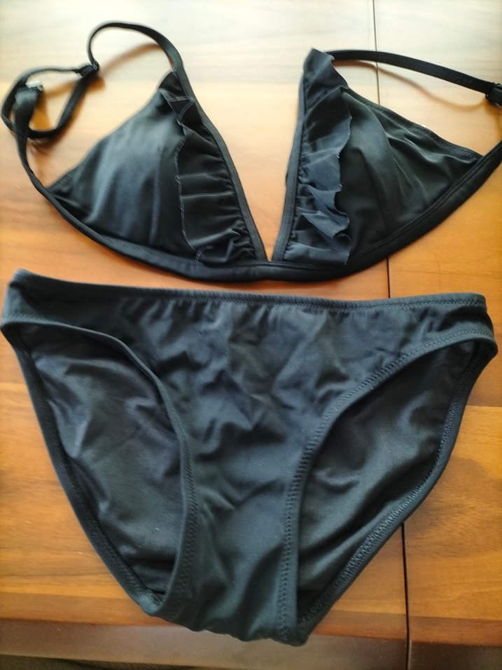 Siyah Strappy Bikini Takımı - Görsel 3